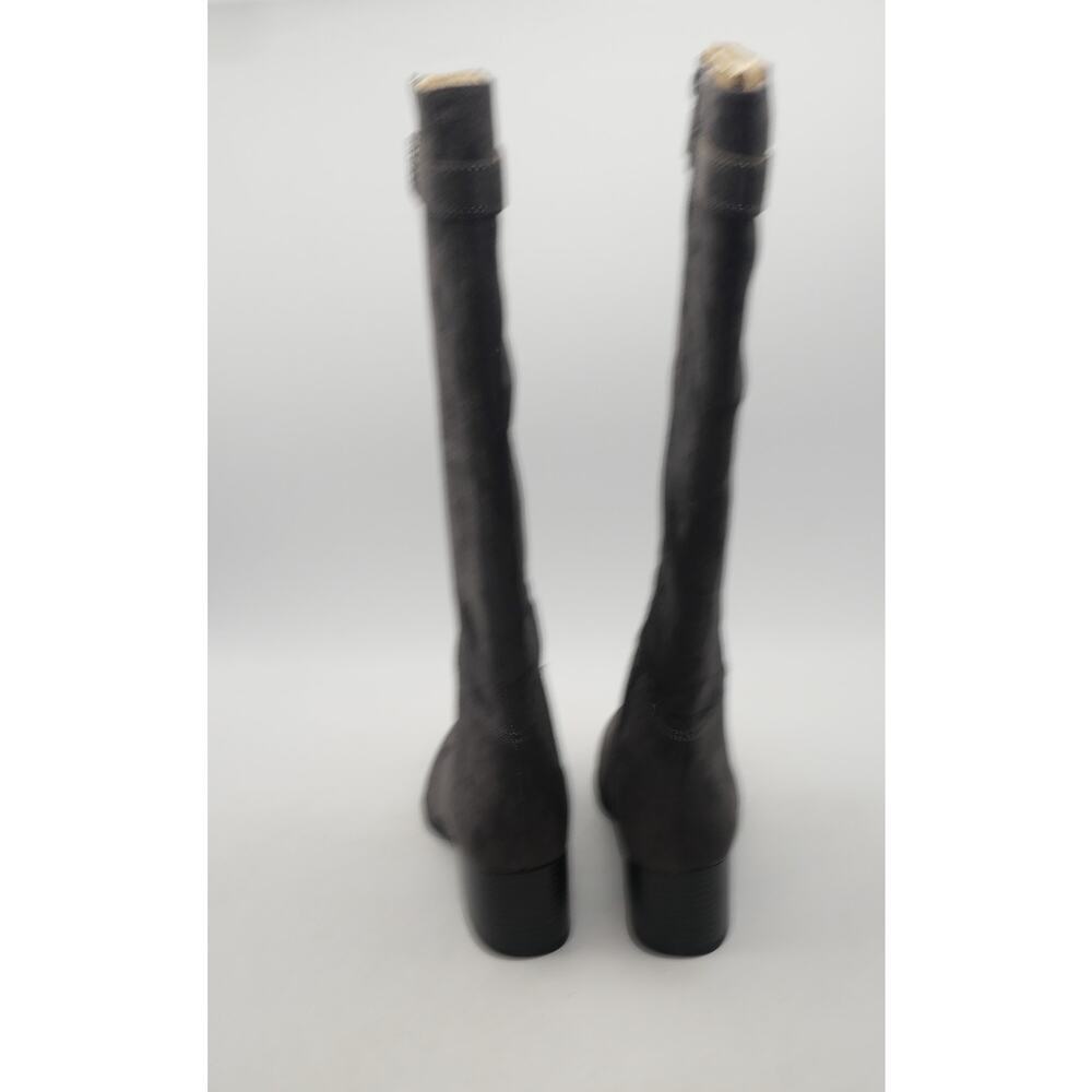 NEW Lifestride Daring Women's 8 Knee High Boots Gray Suede Square Heel - Picture 8 of 9